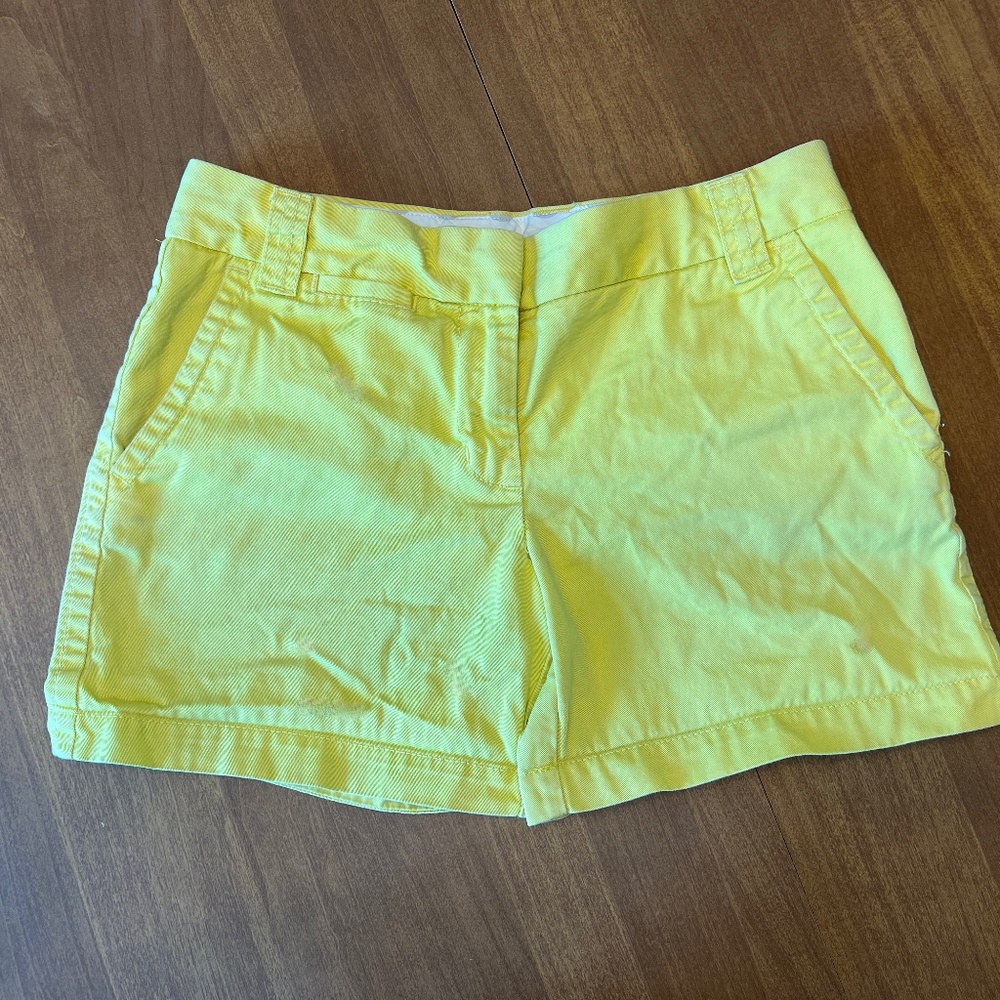 J.Crew - Broken in Chino Short, Classic Twill, Yellow, Size 2